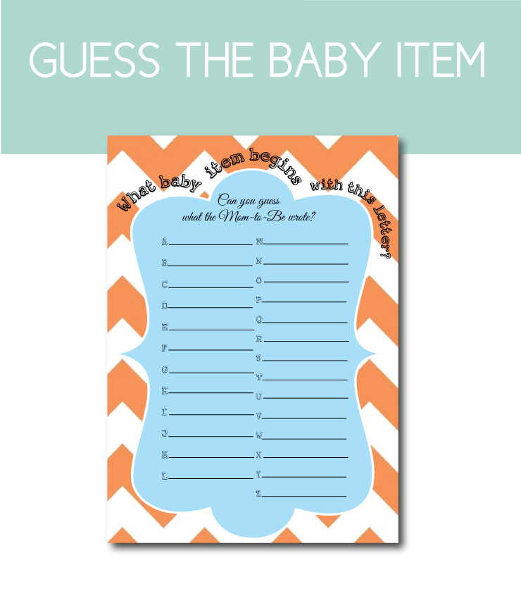 Guess the Baby Item Game