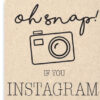 Instagram Sign For the Wedding Reception