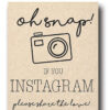 Instagram Sign For the Wedding Reception