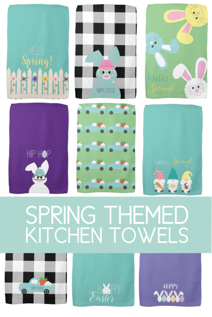 kitchen towels for spring 