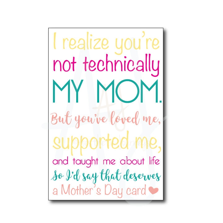 'Like a Mom' Mother's Day Card