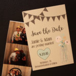 Mason Jar Magnet or Card Save the Date |Save the Date with Envelopes Included | Set of 5 Save the Date Magnets or Printed Cards