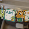 Monster Themed Birthday Banner | "I Am One" First Birthday Party  Banner | Custom Birthday Banner Photo Prop