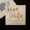 Rose Gold Magnet or Card Save the Date | Save the Date Printed | Envelopes Included | Set of 5 Save the Date Magnets or Printed Cards