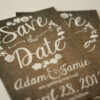 Rustic Burlap and Floral Magnet Save the Date | Save the Date Magnet or Card with Envelopes Included | Set of 5 Save the Dates