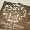 Rustic Burlap and Floral Magnet Save the Date | Save the Date Magnet or Card with Envelopes Included | Set of 5 Save the Dates