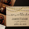 Rustic Magnet or Card Save the Date | Save the Date with Bunting | Envelopes Included | Set of 5 Save the Date Magnets or Printed Cards