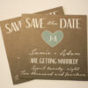 Rustic Magnet or Card Save the Date | Save the Date with Burlap | Envelopes Included | Set of 5 Save the Date Magnets or Printed Cards