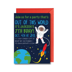 Space Party Invite