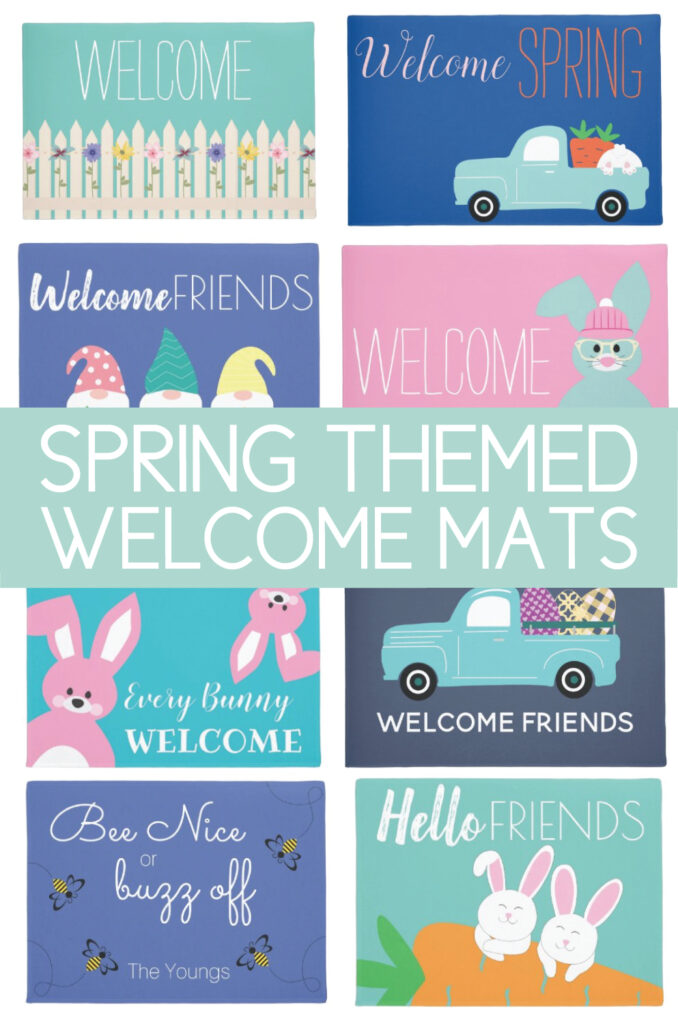 spring welcome mats