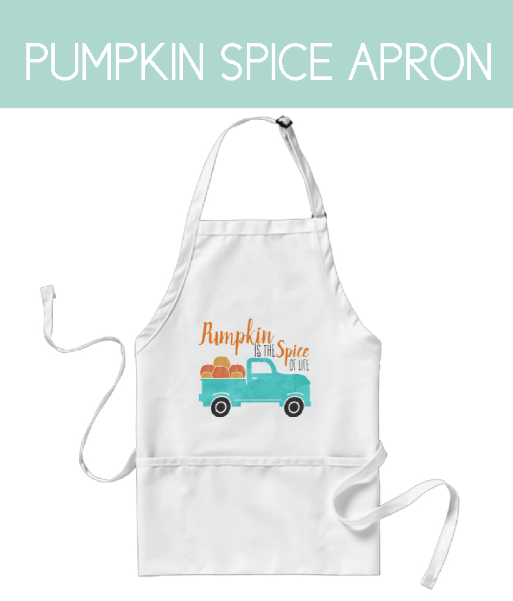 apron for thanksgiving with pumpkin is the spice of life