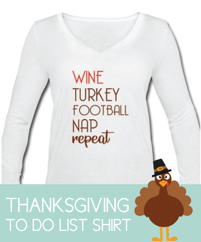 thanksgiving to do list shirt