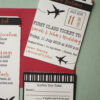 Travel Themed Invitation Suite | Printed, Wedding Invites with RSVPs, Details Card, and Envelopes