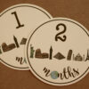 Travel Themed Milestone Stickers | Set of 12 Stickers | Baby Shower Gift | With or Without Customization