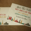 Travel Themed Postcard Save the Date | Save the Date Postcards | Set of 5 Save the Dates