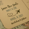 Travel Themed Postcard Save the Date | Vintage Style, Save the Date Postcards | Set of 5 Save the Dates