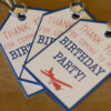 Travel Themed Thank You Tags | Set of 25 Birthday Party Decorations | Tags with or without Personalization