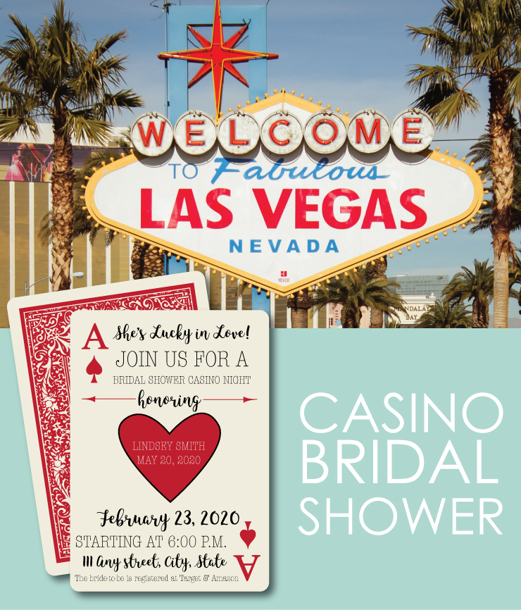 Head to Vegas or have an at-home casino for a Bridal Shower
