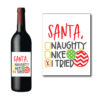 Dear Santa Wine Bottle Label