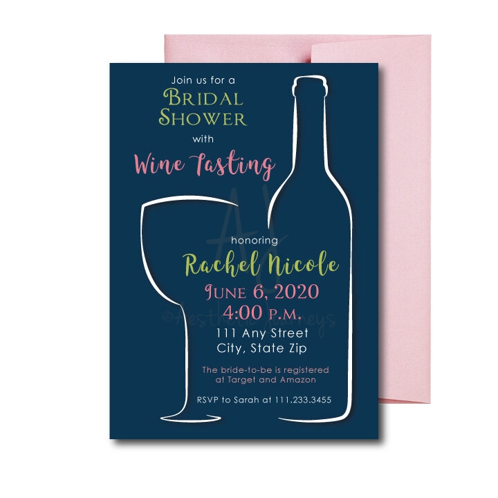 Wine Tasting Bridal Shower Invite