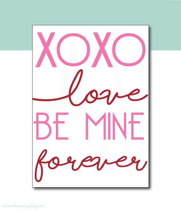 Classic Valentines Day Decor or Printable Card